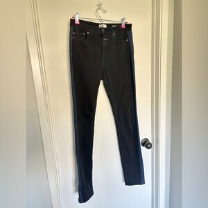 Closed Lizzy Jeans Candiani Denim Made in Italy Black Size 29 High Rise Skinny